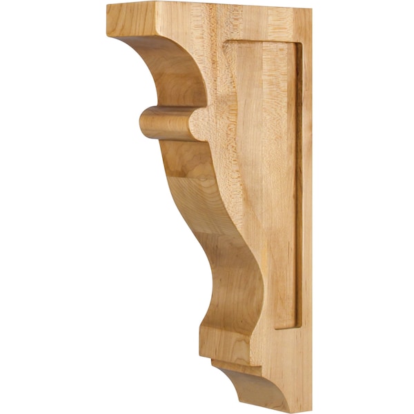 Hardware Resources 2-1/2" Wx6"Dx12"H Hard Maple Contour Corbel - CORW-1HMP
