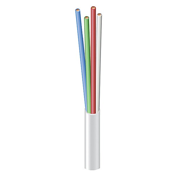 Southwire ThermostatWire, 18AWG, White, 250ft, 150V - 553040401