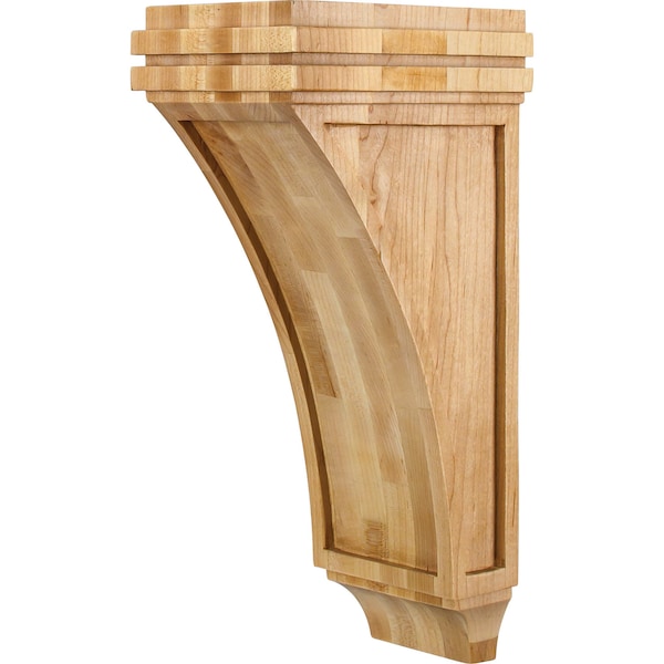 Hardware Resources 5" Wx7"Dx14"H Rubberwood Mission Corbel - COR22-2RW