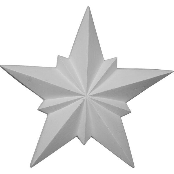 Ekena Millwork 8 1/4"W x 8 1/4"H x 1"P Star Onlay - ONL08X08X01ST
