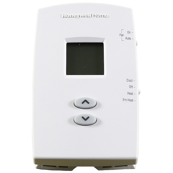 Honeywell Home Vertical Non-Programmable Thermostats, 2 H, 1 C, Hardwired/Battery, 20/30VAC - TH1210DV1007/U