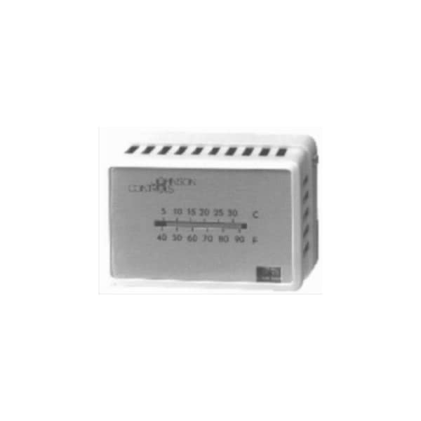 Johnson Controls Thermostatpneumatic Thermostat, Horiz - T-4002-202