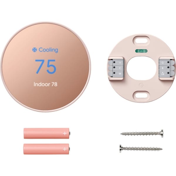 Google Nest Nest Smart Programmable Wi-Fi Thermostat Sand - GA02082-US