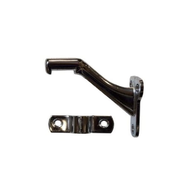 Orca Hardware Standard Handrail Bracket, Zinc Alloy, US26 Polished Chrome Finish - TH-10ST-26