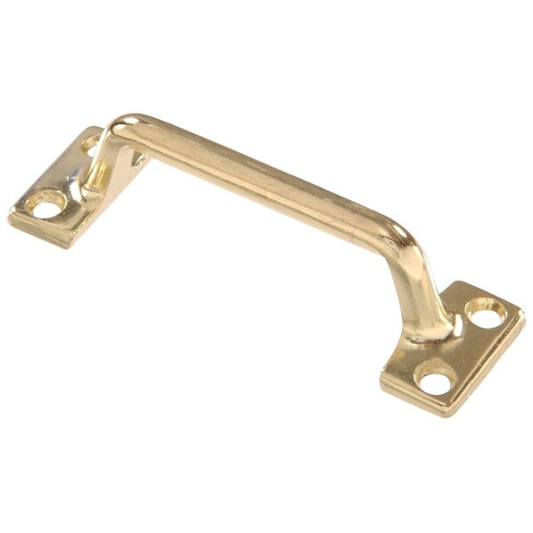 Cool Kitchen 4 in. Carded, Sash Lift Handrail Bracket, Polished Brass - CO1627034