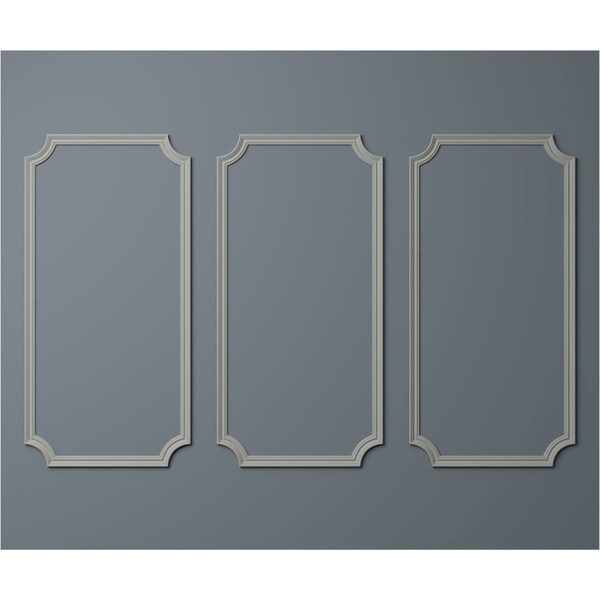 Ekena Millwork 31-in. W x 62-in. H Oxford Smooth Panel Moulding Kit Triple Panel - PMLKOX31X62C