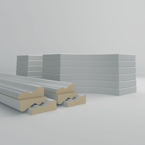 Ekena Millwork 31-in. W x 62-in. H Oxford Smooth Panel Moulding Kit Triple Panel - PMLKOX31X62C