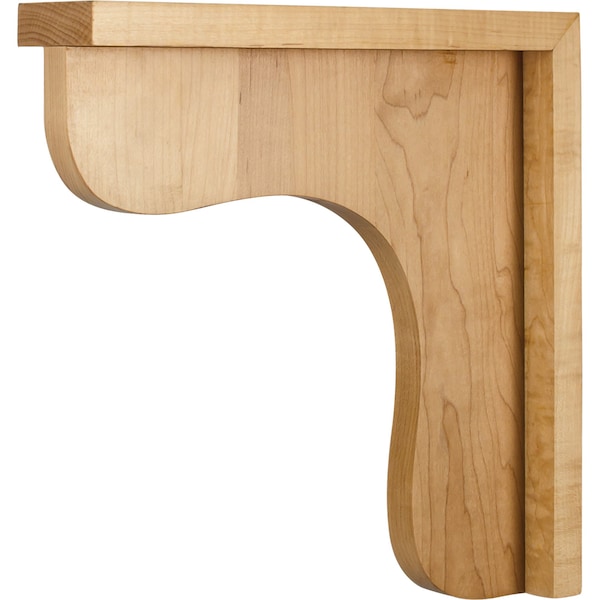 Hardware Resources 2-1/2" Wx12"Dx12"H White Birch Bar Corbel - COR8-2WB