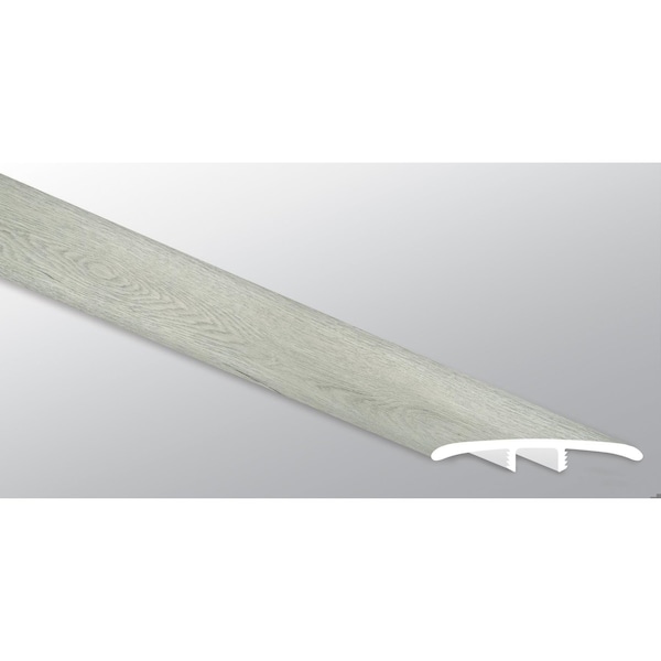 Msi LVT Trim, LVT, Gray-Light, 94 in L, 1.77 in W, Low Gloss - ZOR-LVT-TR-0562