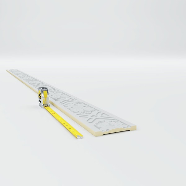 Ekena Millwork Chair Rail, Urethane, 94-1/2 in L, 5 in H, Factory Primed - MLD05X00WA