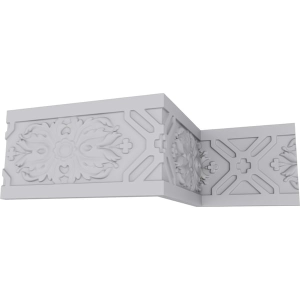 Ekena Millwork Chair Rail, Urethane, 94-1/2 in L, 5 in H, Factory Primed - MLD05X00WA