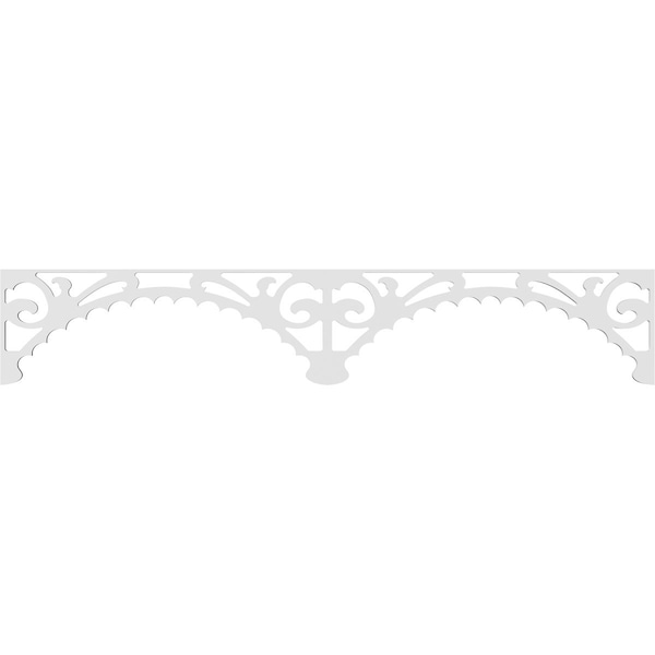 Ekena Millwork Genova Architectural Grade PVC Running Trim, 8"H x 5/8"P x 48"L - RUNP08X0625X48GEN