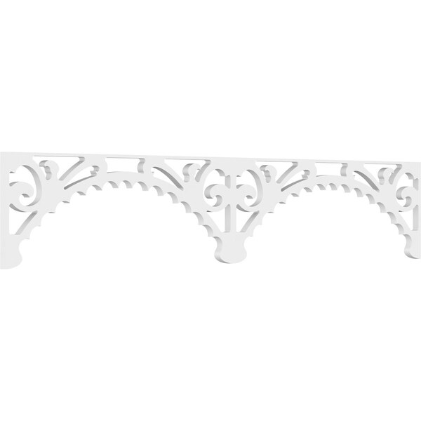 Ekena Millwork Genova Architectural Grade PVC Running Trim, 8"H x 5/8"P x 48"L - RUNP08X0625X48GEN