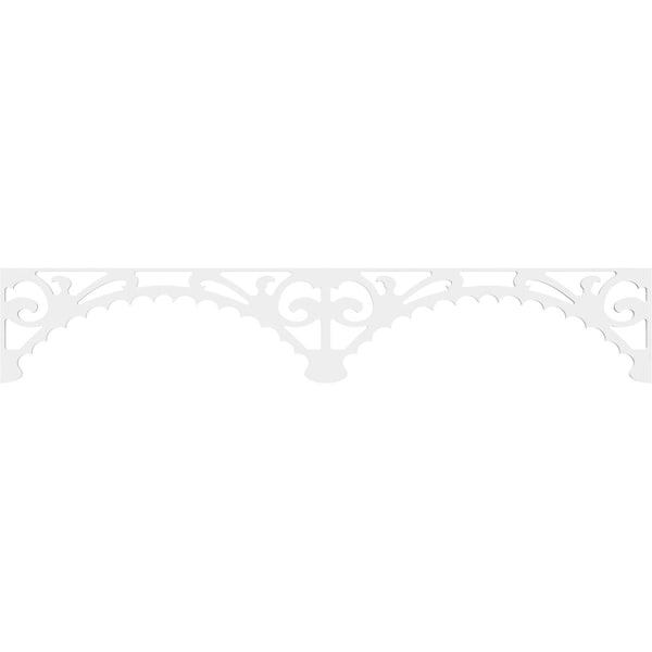 Ekena Millwork Genova Architectural Grade PVC Running Trim, 8"H x 5/8"P x 48"L - RUNP08X0625X48GEN