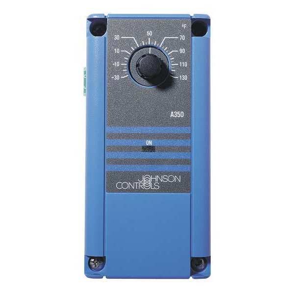 Johnson Controls Temperature Control, Open/Close on Rise, -35 to 55 F Degrees, SPDT, 24V AC - A350BA-1C