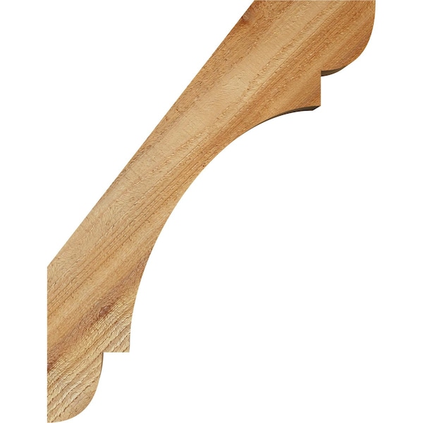 Ekena Millwork 4"W x 14"D x 18"H Olympic Rough Sawn Knee Brace, Western Red Cedar - BRC04X14X18OLY00RWR