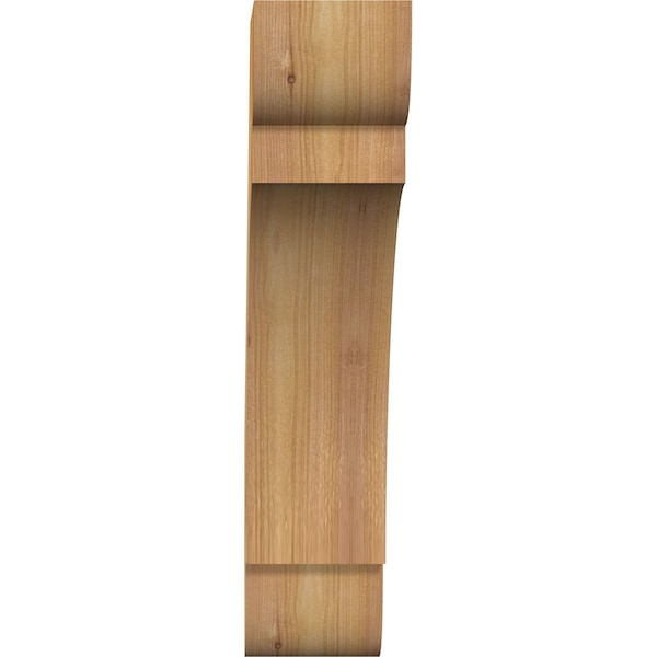 Ekena Millwork 4"W x 14"D x 18"H Olympic Rough Sawn Knee Brace, Western Red Cedar - BRC04X14X18OLY00RWR