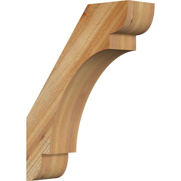 Ekena Millwork 4"W x 14"D x 18"H Olympic Rough Sawn Knee Brace, Western Red Cedar - BRC04X14X18OLY00RWR