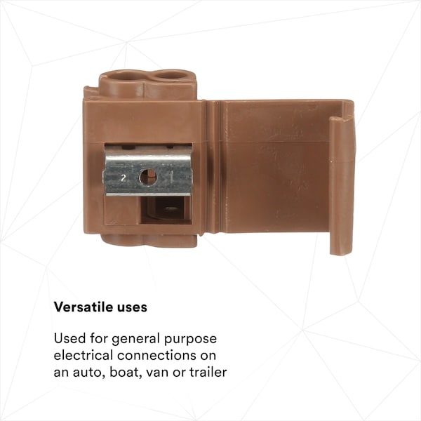 3M Eléctrico Marrón Conectar y Derivar 18-14 AWG (Derivar), 12-10 AWG (Conectar) 100 piezas - Caja 567