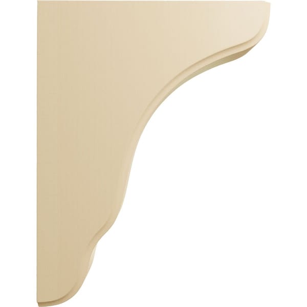 Ekena Millwork 1 3/4"W x 7 1/4"D x 9 1/2"H Plymouth Wood Bracket, Maple - BKTW02X07X10PLMA