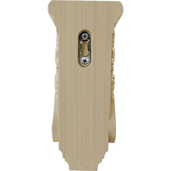 Ekena Millwork 3 1/2"W x 4 3/8"D x 7 7/8"H Small Grape Bunches Corbel, Rubberwood - COR03X04X07GRRW