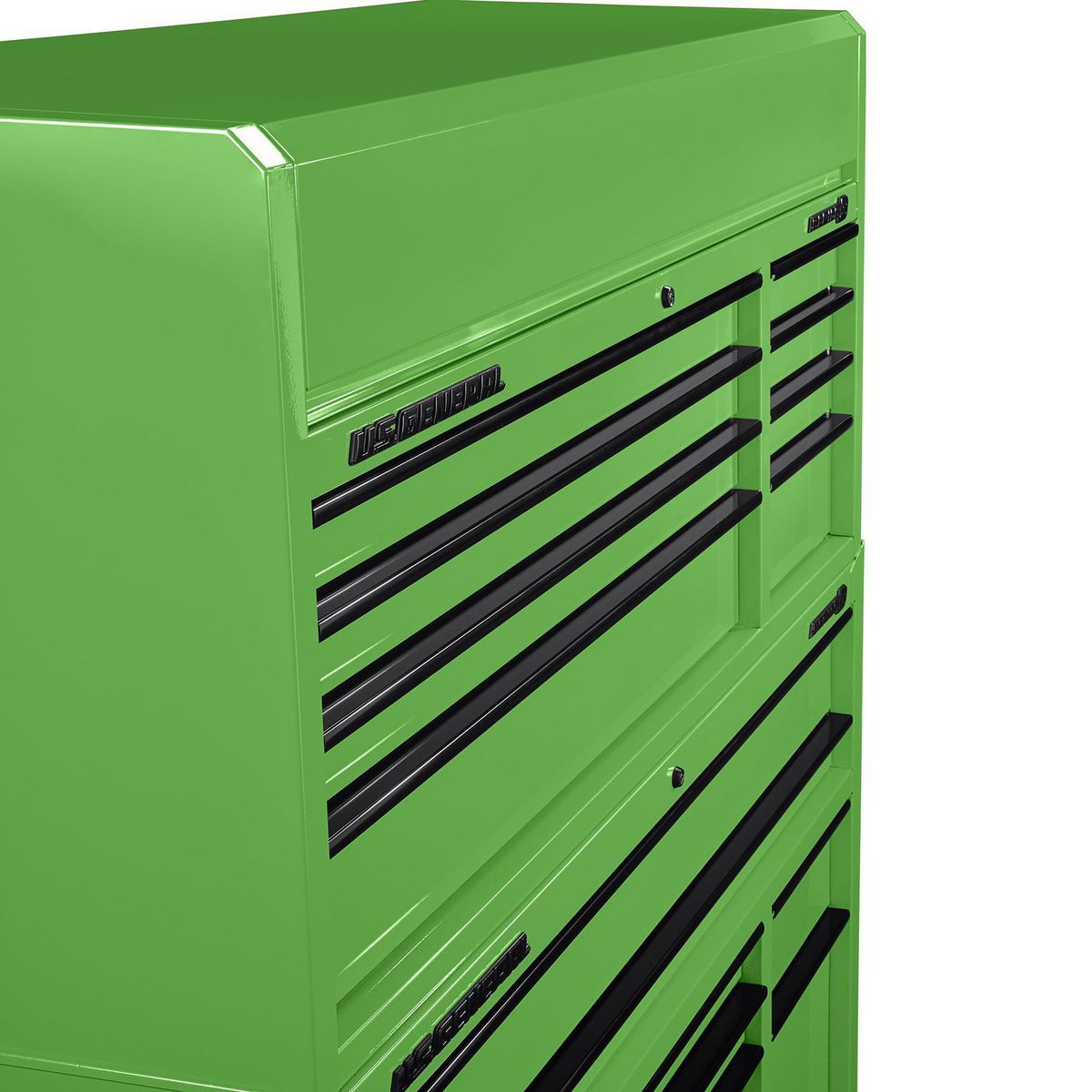 General de EE. UU. 56 pulgadas x 22 pulgadas. Gabinete superior, Serie 3, Verde - 70389