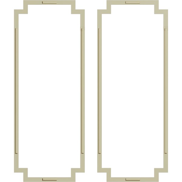 Ekena Millwork 28-in. W x 72-in. H Sellek Panel Moulding Kit Double Panel - PMLKSK28X72B