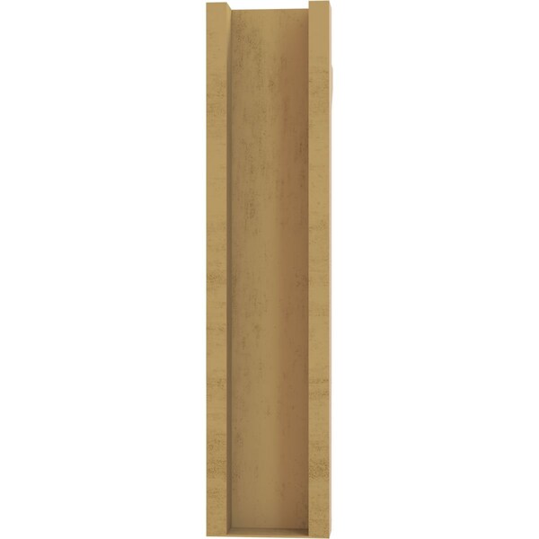 Ekena Millwork 6-in W x 22-in D x 26-in H Balboa Slat Rough Cedar Woodgrain TimberThane Outlooker, Primed Tan - OUTUR060X22X26BOA24RCPR