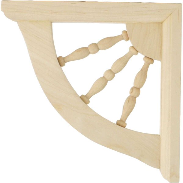 Ekena Millwork 1 1/2"W x 7"D x 7"H Andrea Wagon Wheel Bracket, Alder - BKT01X07X07ADAL