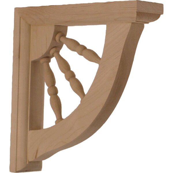 Ekena Millwork 1 1/2"W x 7"D x 7"H Andrea Wagon Wheel Bracket, Alder - BKT01X07X07ADAL