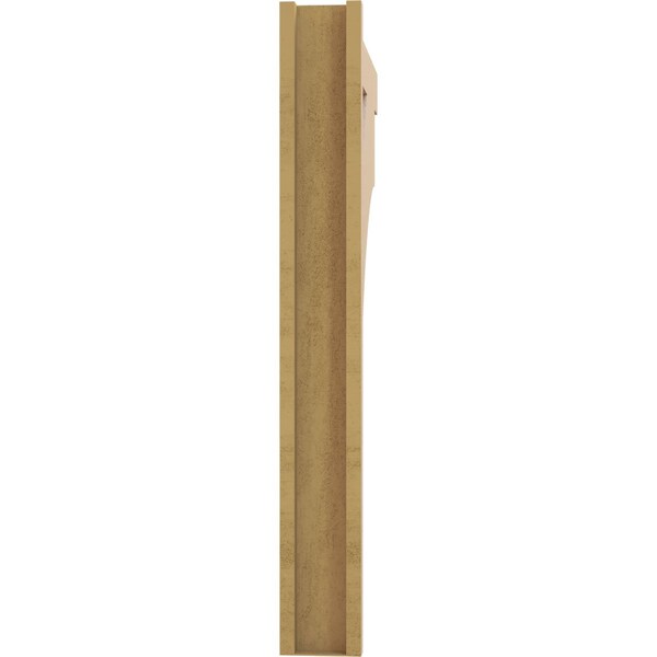 Ekena Millwork 5 1/2-in W x 32-in D x 44-in H Balboa Block Rough Cedar Woodgrain TimberThane Outlooker, Primed Tan - OUTUR055X32X44BOA44RCPR