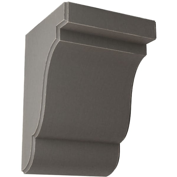 Ekena Millwork 5 1/4"W x 5"D x 7 1/2"H Bedford Wood Vintage Decor Bracket, Reclaimed Grey - BKTWD05X05X08BEGY