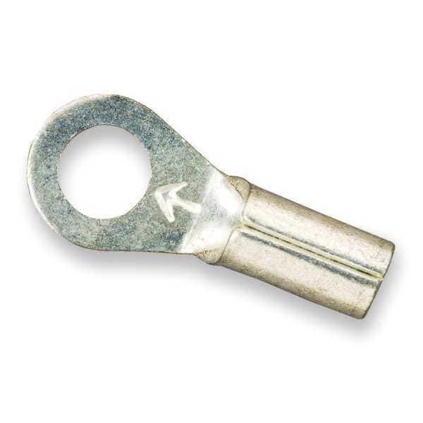 Terminal de anillo no aislado de calibre 16-14 AWG para perno de tamaño #10, paquete de 100.