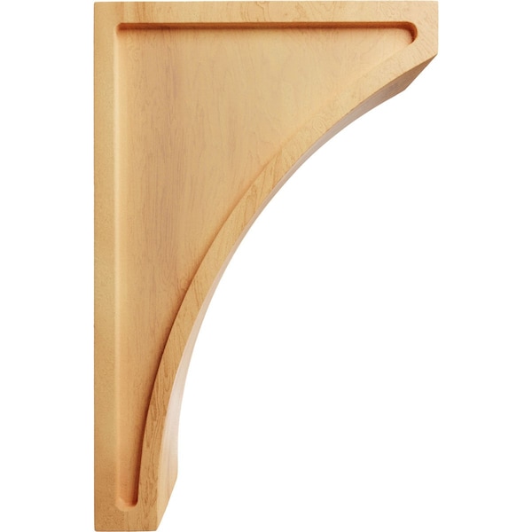 Ekena Millwork 3"W x 6 1/2"D x 10"H Large Lawson Wood Corbel, Red Oak - CORW03X06X10LWRO