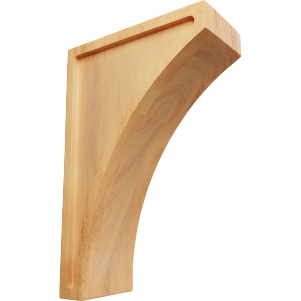 Ekena Millwork 3"W x 6 1/2"D x 10"H Large Lawson Wood Corbel, Red Oak - CORW03X06X10LWRO