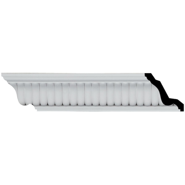Ekena Millwork SAMPLE - 3"H x 3"P x 4 1/4"F x 12"L Carrillo Crown Moulding - SAMPLE-MLD03X03X04CI