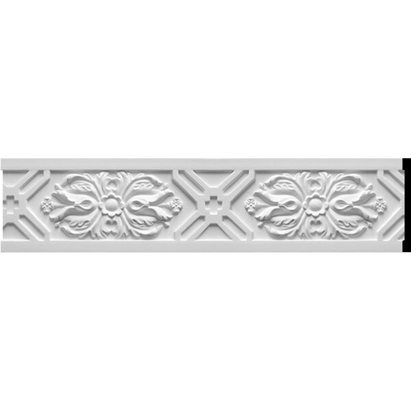 Ekena Millwork SAMPLE - 5"H x 5/8"P x 12"L Wakefield Leaf Chair Rail Moulding - SAMPLE-MLD05X00WA