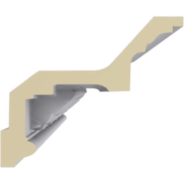 Ekena Millwork 4 1/8"H x 5"P x 6 1/2"F x 94 1/2"L Cole Crown Moulding - MLD04X05X07CO