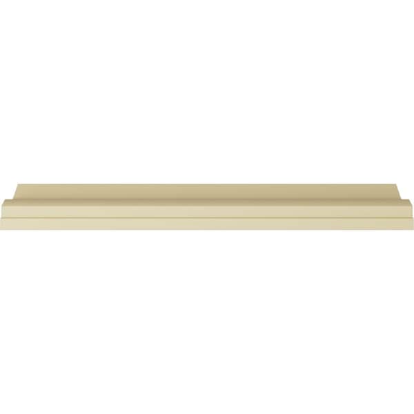 Ekena Millwork 4 1/8"H x 5"P x 6 1/2"F x 94 1/2"L Cole Crown Moulding - MLD04X05X07CO