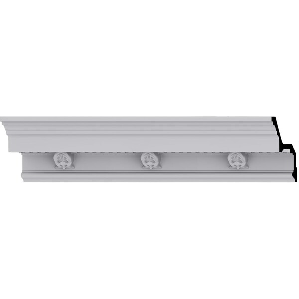 Ekena Millwork 4 1/8"H x 5"P x 6 1/2"F x 94 1/2"L Cole Crown Moulding - MLD04X05X07CO