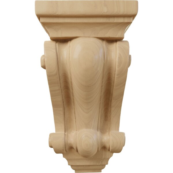Ekena Millwork 4"W x 2 1/2"D x 7 1/2"H Cole Pilaster Wood Corbel, Cherry - CORW04X02X07COCH