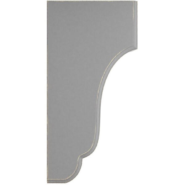 Ekena Millwork 5 3/4"W x 7"D x 14"H Capistrano Mission Wood Vintage Decor Corbel, Pebble Grey - CORWD05X07X14CPPG