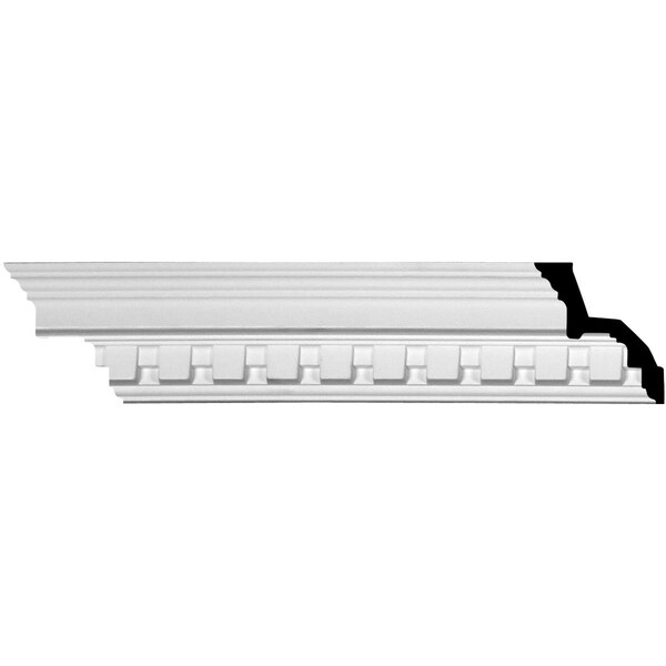 Ekena Millwork SAMPLE - 2 7/8"H x 2 5/8"P x 3 3/4"F x 12"L Dentil Crown Moulding - SAMPLE-MLD03X02X04DE