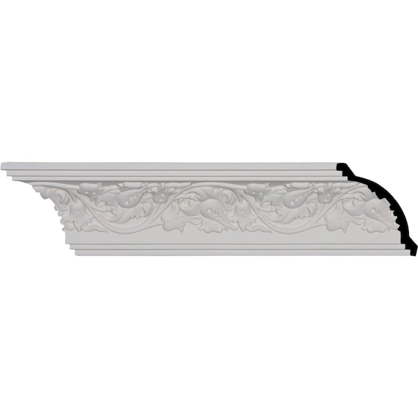 Ekena Millwork SAMPLE - 3 7/8"H x 4"P x 5 5/8"F x 12"L, (8" Repeat), Rose Crown Moulding - SAMPLE-MLD03X04X05RO