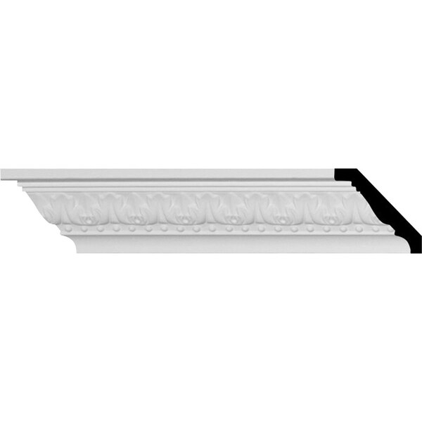 Ekena Millwork SAMPLE - 2 3/8"H x 2 3/8"P x 3 1/4"F x 12"L, (1 1/2" Repeat), Nadia Crown Moulding - SAMPLE-MLD02X02X03NA