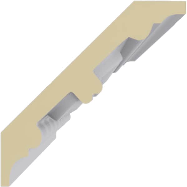 Ekena Millwork 3 1/8"H x 3 1/8"P x 4 1/4"F x 94 1/2"L, (1 7/8" Repeat) Foster Coin & Bead Crown Moulding - MLD03X03X04FO