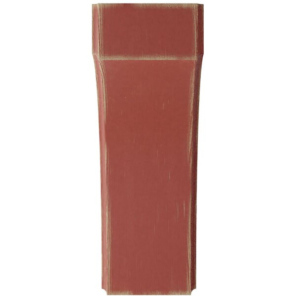 Ekena Millwork 3 1/2"W x 8"D x 10"H Clarksville Wood Vintage Decor Bracket, Salvage Red - BKTWD04X08X10CVRD