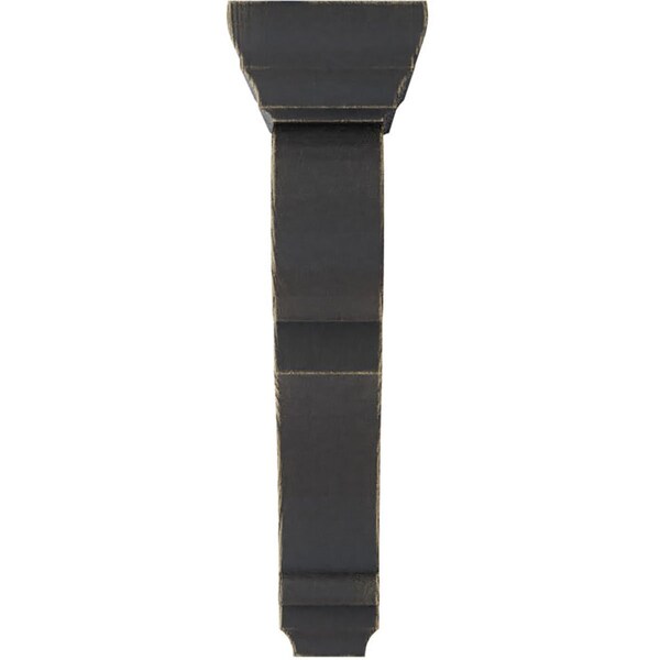 Ekena Millwork 2 1/2"W x 5 1/2"D x 10"H Medium Rojas Wood Vintage Decor Corbel, Black - CORWD02X05X10RJBL