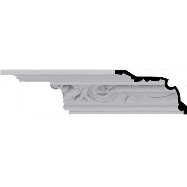 Ekena Millwork 4 1/2"H x 7 1/4"P x 8 1/2"F x 94 1/2"L Piedmont Moulding - MLD04X07X08PE