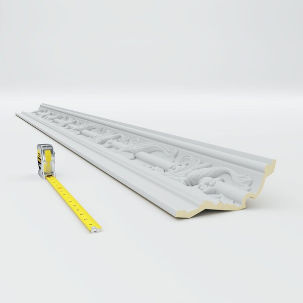 Ekena Millwork 4 1/2"H x 7 1/4"P x 8 1/2"F x 94 1/2"L Piedmont Moulding - MLD04X07X08PE
